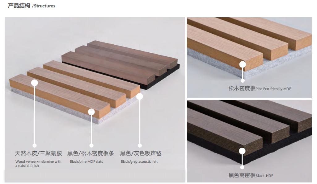 Premium Wood Slat Acoustic Panels - Handcrafted Soundproofing Wall & Ceiling Grille